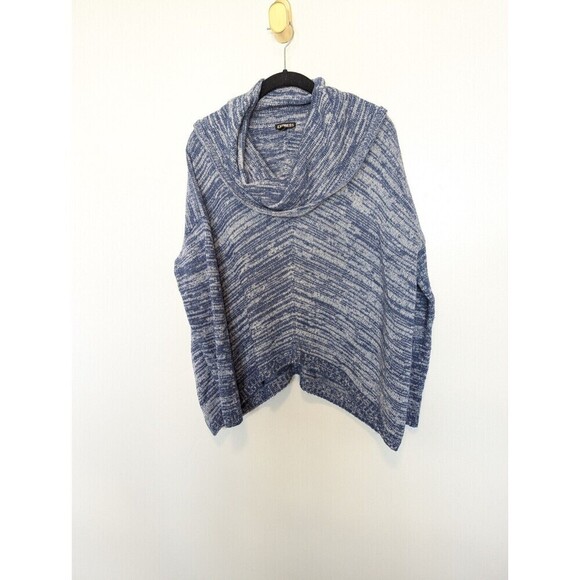 Express Blue Wool Blend Sweater Womens Size M/L - Picture 3 of 10
